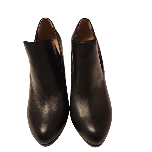 Me Too Cara Black Leather Heels Womens 7 - Picture 3 of 10